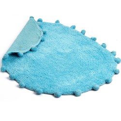 Ταπέτο μπάνιου αντιολισθητικό Art 3282 διαστάσεων 60x90cm σε χρώμα σιέλ